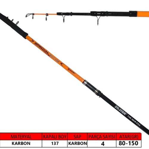 Silstar 3218 Tele Heavy Surf Kamış 80-150gr 390 cm